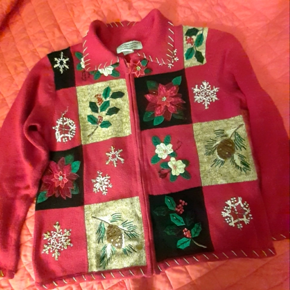 Christmas squares decor Holiday Sweater